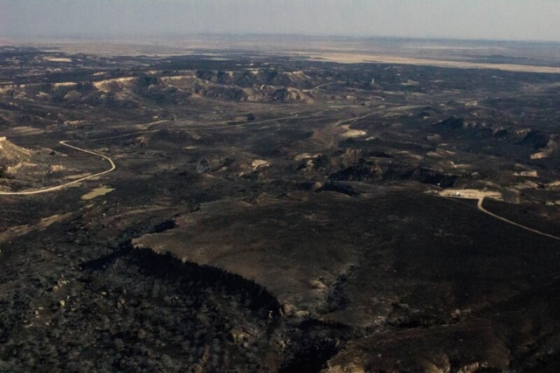 Fire damage across Texas