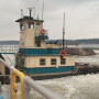 Traffic on the river.