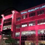  TQL’s corporate headquarters off I-275 in Union Township goes pink every night in October to raise money for breast cancer research.
