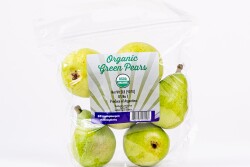 Morning Kiss Organic pears in a bag