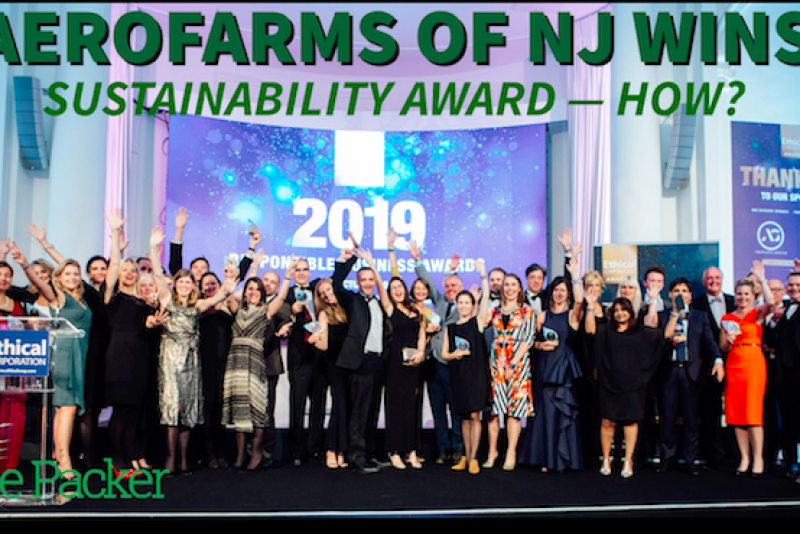 AeroFarms wins sustainability award in London.