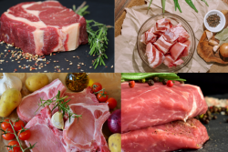 Beef and Pork collage