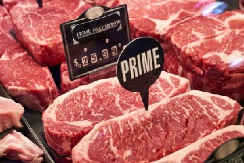 USDA Prime beef.
