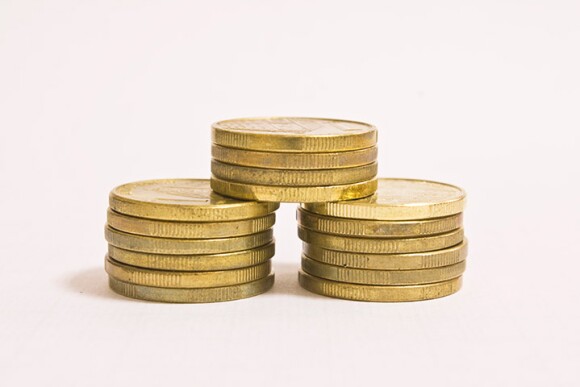 gold coin stack