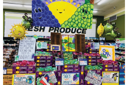 Greer's CashSaver Store #27 built the winning display in the first Sunrays grapes sales and display contest.