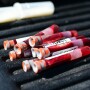 Dairy cow blood samples pulled for testing.