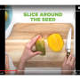 cutting board mango knife