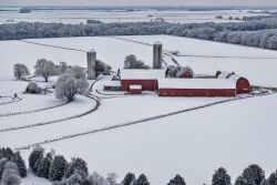 Winter Weather Snow Farm