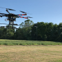 The Rantizo drone used for spraying has a 14’ boom with a 20’ swath which can equal 14 acres/hour of application at a 3 gal. per acre rate. 