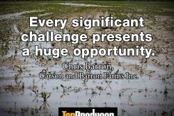 “This is a huge opportunity for some of these farms to go in this summer and do some land maintenance: maybe fix a waterway, maybe add some additional tile, maybe take out some fence lines or remove some trees or repair some areas of the field that may have been neglected just because of time.” 