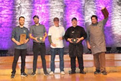 Taste of Elegance winning chefs from L-R; Daniel Keiner, Steven Amore, Craig Baker, Chefski Laskowski, Michael Gomez