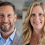 Shown from left are Brian Lorenz and Kathy Sweigert