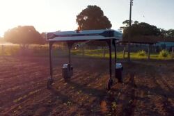 Solinftec’s new robot built to scan and monitor fields is being used by the team at Growmark in the 2022 season from planting through harvest. 