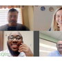 Four people met on Zoom to discuss the Atlanta fresh produce market: Paul Thompson, director of marketing for Georgia Department of Agriculture (top left, then clockwise); Amy Sowder, Northeast editor of The Packer; Jeff Howard, markets manager for the State Farmers Market; and Terrell Davis, media specialist for the Georgia Department of Agriculture. ( Amy Sowder )
