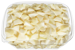 Crunch Pak's sliced and diced (32-ounce pack pictured) pears will be available to foodservice customers first, in 7- and 32-ounce containers.