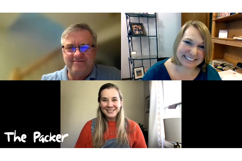 Clockwise from top left: Tom Karst, Ashley Nickle, Amy Sowder