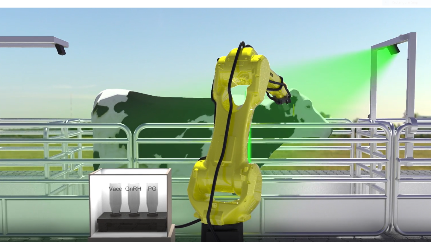Robotic Shot Injection System Under Development For Dairy - Bovine Vet