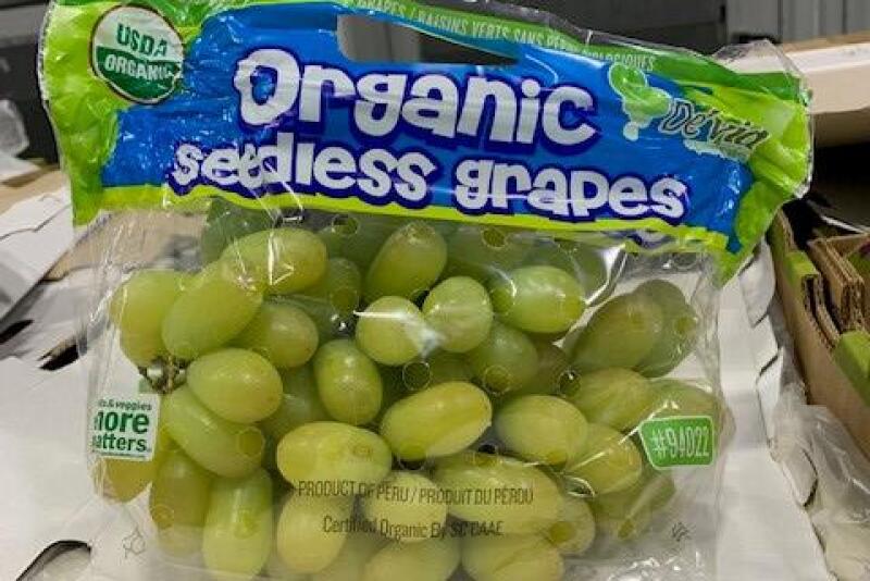 Organic Arra-15 grapes from Peru, to be distributed by Oppy.