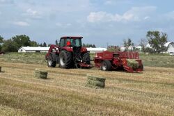 Baling hay