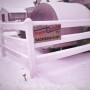 snowy dairy farm