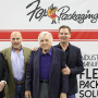 Members of the Fox family were on hand during the recent grand opening of Fox Packaging's printing facility. Aaron (from left), Keith, Kenny and Craig Fox greeted visitors at the event.