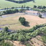 Cattle stranded by flooding in California are being fed with a helicopter. 