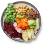 Healthy eating, plate of fresh produce
