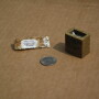 Another oral rabies vaccine currently in use, RABORAL V-RG, uses baits coated with a fishmeal attractant and is packaged in one-inch square cubes or two-inch plastic sachets. 