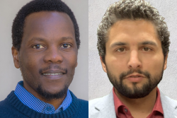 Portrait photos of two men placed side by side.