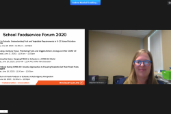 Stephanie Bruce, director of nutrition service for California’s Palm Springs Unified School District, spoke June 15 at a virtual school foodservice workshop at United Fresh LIVE!