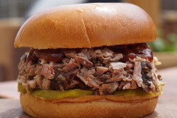 Pulled pork sandwich