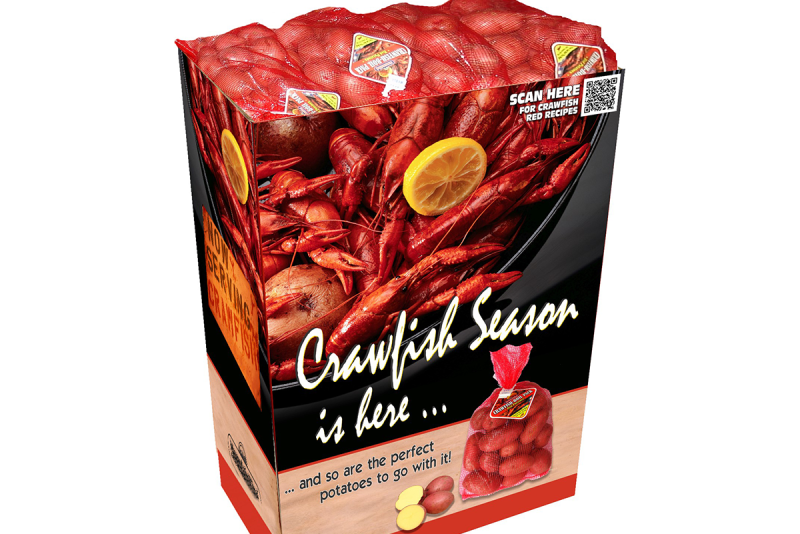 MountainKing potatoes crawfish bin