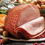 Sliced holiday ham