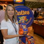 Kate Reeb, marketing director for Sun Pacific, Pasadena, Calif. said the company is offering a new snacking station display for Cuties this year. The small-footprint snacking station is designed to be a secondary display for high impulse purchases, she said.