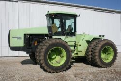 This 1986 Steiger Cougar 1000 with 2931 actual hours sold for record price of $50,000 on 2/25/23 consignment auction in Columbia City, IN by Schrader Real Estate and Auction. 
