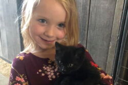 Harper and cat