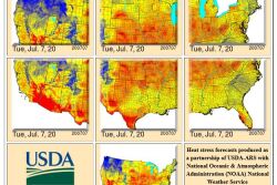 The maps are made using seven-day forecasts based on four weather parameters – temperature, humidity, wind speed and cloud cover. 