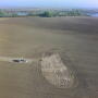 The outline of steamboat Malta, discovered in a Missouri corn field.