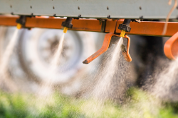 Close-up photo of spraying