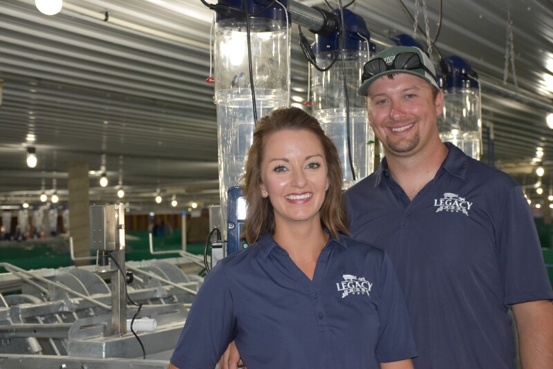 Kylie and Jordan Epperson of Legacy Pork Farm