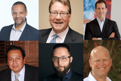 The 2018 Viva Fresh Produce Expo includes a wide range of educational sessions. Phil Gwoke of Bridgeworks (clockwise from top left) will speak on generational differences at the keynote luncheon. A panel on mergers and acquisitions features Jay Pack, former owner and CEO of Standard Fruit & Vegetable Co. Inc.; Joel Montminy, founder and CEO of CREO|Montminy & Co.; and Ferrell Daste, president of Agriglobe Capital LLC. Tom Edwards, chief digital and innovation office at Epsilon, will present a session on Amazon and technology, and food safety consultant Luis Alberto Cruz García will discuss food safety issues on both sides of the border.