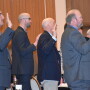Illinois delegates being sworn in at Pork Forum