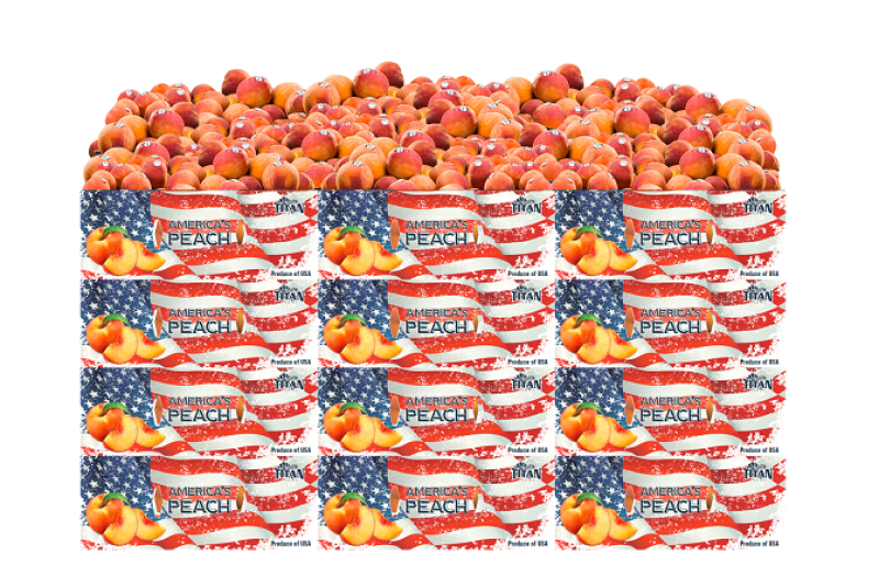 Titan Farms will be shipping its "America's Peach" box for one month.