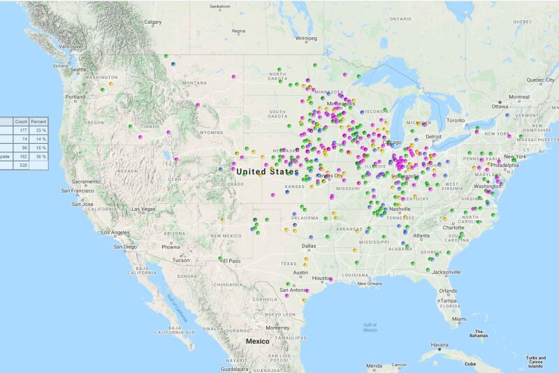 Farmers answered with how many acres of (applicable) soybeans still need to be applied with dicamba. 