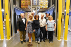 Produce wholesaler M. Levin and Co. Inc., Philadelphia, was recently recognized by the Philadelphia Inquirer with a 2018 Multi-Generational Family Business Award. Family members here stand in front of one of the double-capacity ripening rooms at the company.