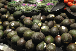 California avocados are on display at a Raley's in Elk Grove, Calif.