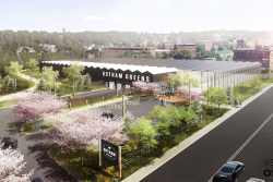 The Gotham Greens greenhouse coming to Providence, R.I., is depicted in a rendering.