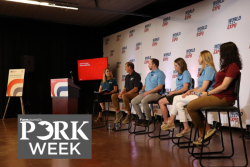 A policy panel at World Pork Expo, moderated by Editor Jennifer Shike, was held to discuss the importance of protecting producers' livelihoods and maintaining pork production as a vital component of the U.S. economy.