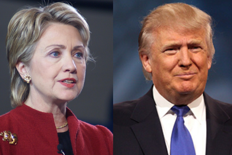 Hillary Clinton and Donald Trump.