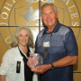 CAFÉ president Mary Petersen (from left) awarded Don Odiorne, formerly of the Idaho Potato Commission, the 2019 CAFÉ Champion Award at the 15th-annual CAFÉ Leadership Conference in Charlotte, N.C. 